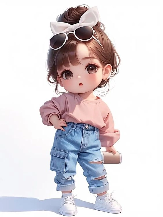 Chibi nữ cute trong quảng cáo